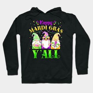 Happy Mardi Gras Yall Cute Gnome Carnaval Women Men Hoodie